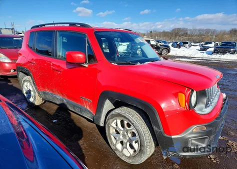 2016 Jeep Renegade Latitude z USA, uszkodzony, nr VIN ZACCJBBT8GPC71647